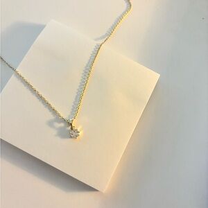 Uncommon james  Gold- color Necklace with Diamond Pendant great for layering